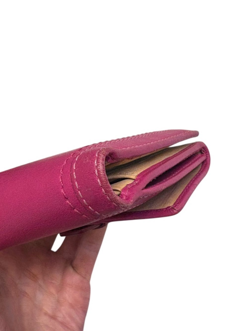 Coach vintage y2k pink leather soho buckle wallet RARE - Picture 3 of 10